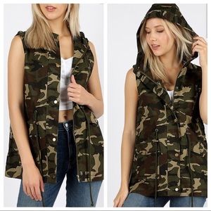 plus size camo vest